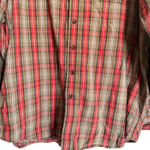 LL Bean Sz XLT Plaid Button Down Shirt‎ Outdoor Cabincore Preppy - Picture 5 of 16